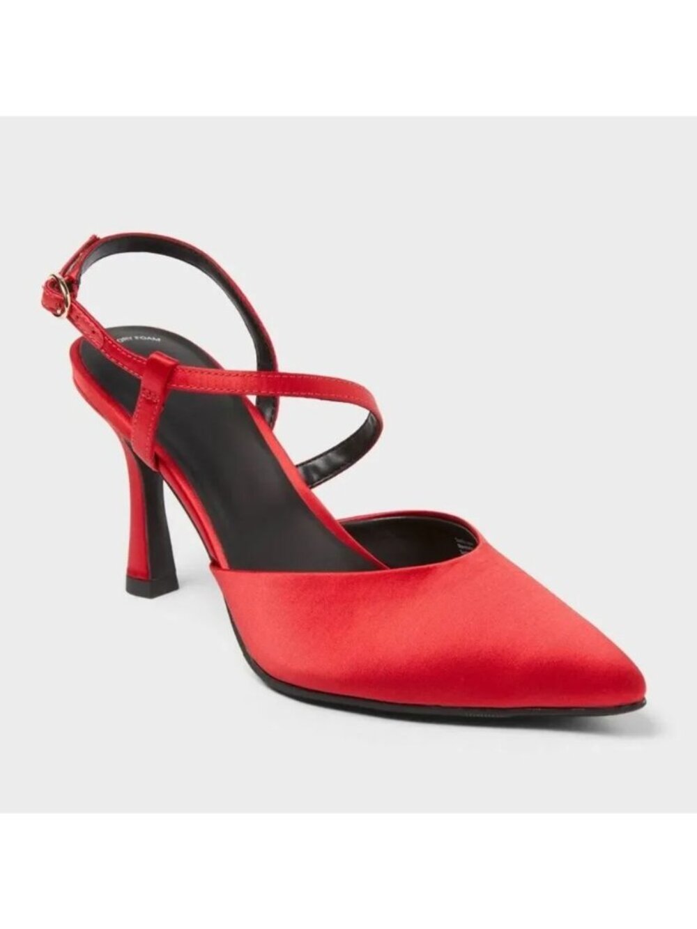 NEW A New Day Rosemary Heels with Memory Foam Insole - Red - Size 6.5